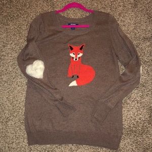 Long Sleeve Fox Sweater
